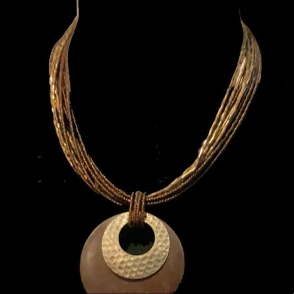 Vintage beaded necklace - Picture 2 of 2